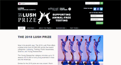 Desktop Screenshot of lushprize.org